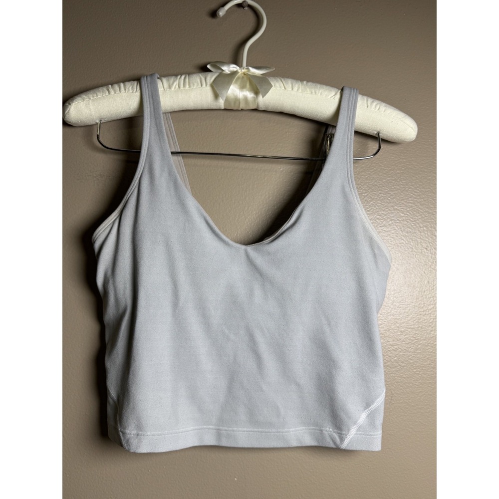 Lululemon Align Crop Tank Top Size 4 Gray
